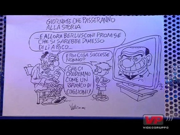 Servizio Pubblico - Le Vignette di Vauro - 10 Novembre 2011