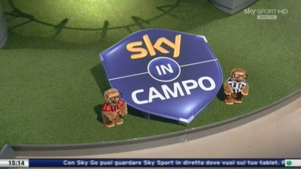 Simona Ventura a Sky in campo