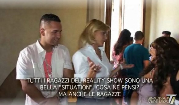 Simona Ventura intervista i ragazzi di Jersey Shore