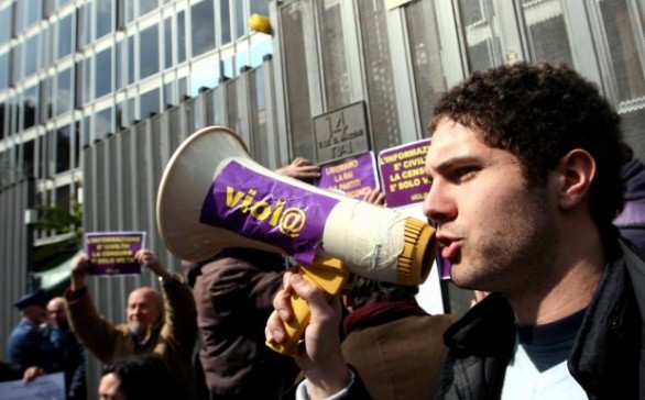 Rai: le foto del sit-in del popolo viola