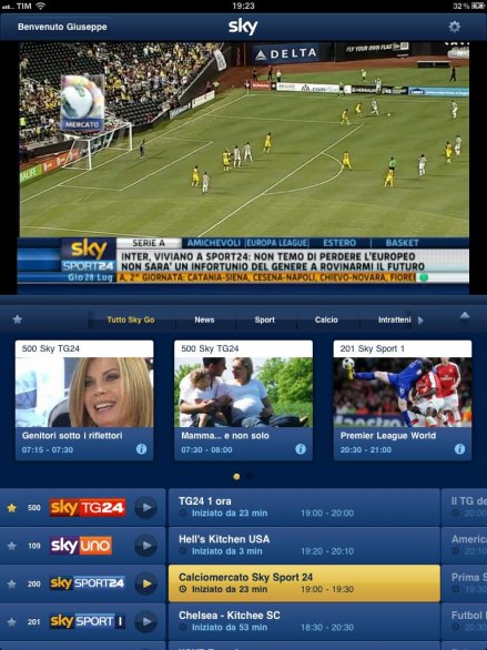 Sky Go: la app per vedere Sky anche su iPad e iPad 2