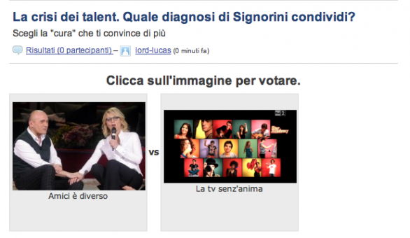 sondaggio talent