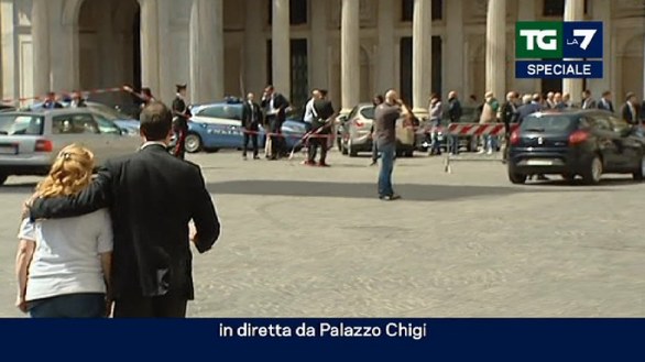 Spari a Palazzo Chigi, le dirette tv