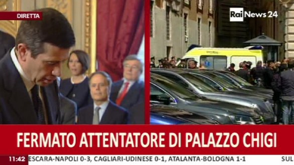 Spari a Palazzo Chigi, le dirette tv