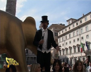 Valerio Staffelli con Tapiro Gigante