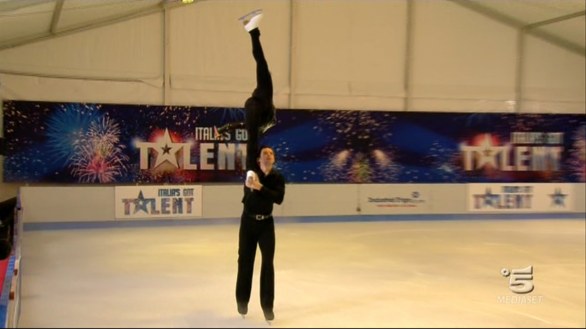 Stefania Berton ed Ondrej Hotarek, pattinatori sul ghiaccio ad Italia s got talent