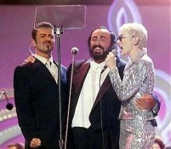 George Michael, Luciano Pavarotti, Annie Lennox