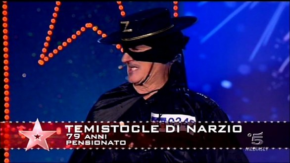 Temistocle Di Narzio Zorro di Italia\'s got talent