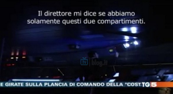 Tg5 - Concordia, le immagini del filmato shock