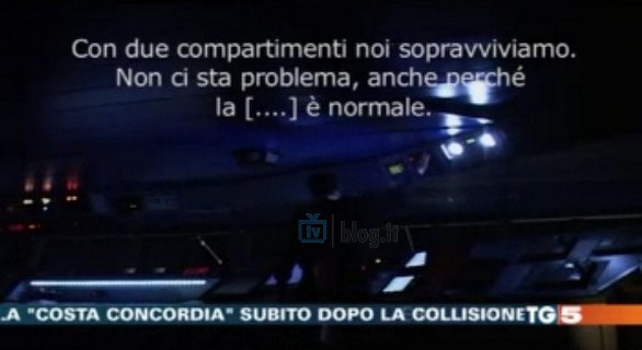 Tg5 - Concordia, le immagini del filmato shock