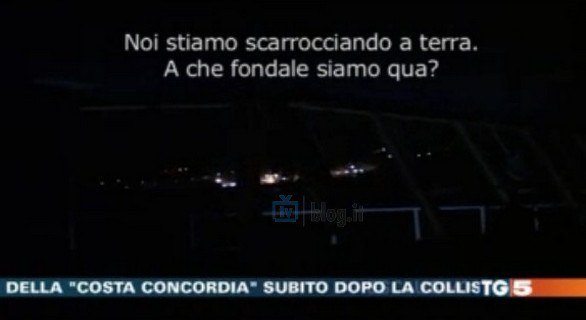 Tg5 - Concordia, le immagini del filmato shock