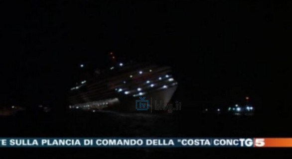 Tg5 - Concordia, le immagini del filmato shock