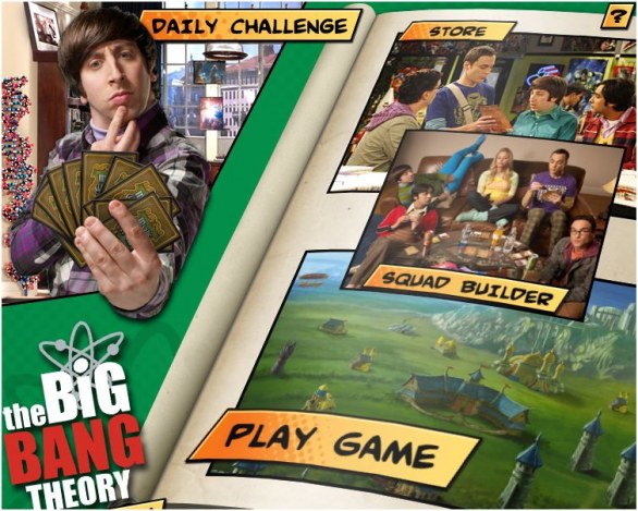 The Big Bang Theory, il gioco di carte su Facebook