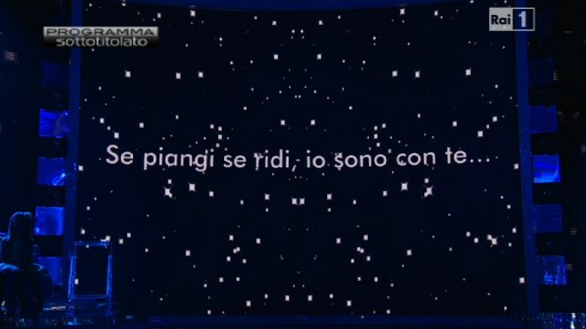 Ti lascio una canzone, la terza puntata di sabato 22 settembre 2012