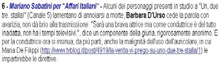 tvblog citazioni affari italiani