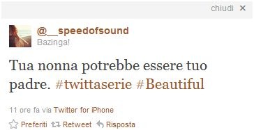 Twittaserie, alcuni esempi tratti da Twitter