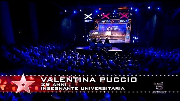 Valentina Puccio pittrice col sangue a Italia\'s got talent