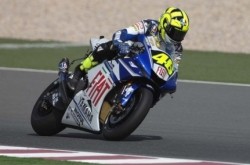 Valentino Rossi in sella alla sua Yamaha-Fiat