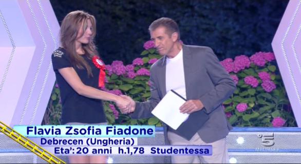 Veline 2012 - Flavia Zsofia Fiadone vince la puntata del 26 luglio