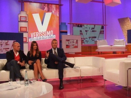 Alfonso Signorini, Silvia Toffanin, Claudio Brachino a Verissimo