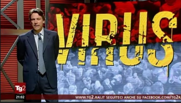 Virus, Nicola Porro su Rai2: la prima puntata - FOTO