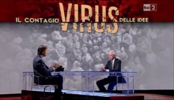 Virus, Nicola Porro su Rai2: la prima puntata - FOTO