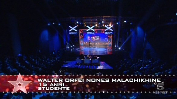 Walter Orfei Nones Malachikhine ad Italia s got talent 2013