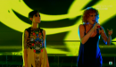 Antonella e Fiorella Mannoia nella finale di X Factor 5